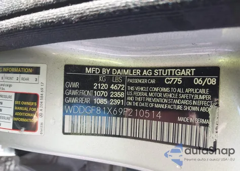 2009 Mercedes-Benz C 300 Sport 4Matic from USA, damaged, VIN WDDGF81X69F210514